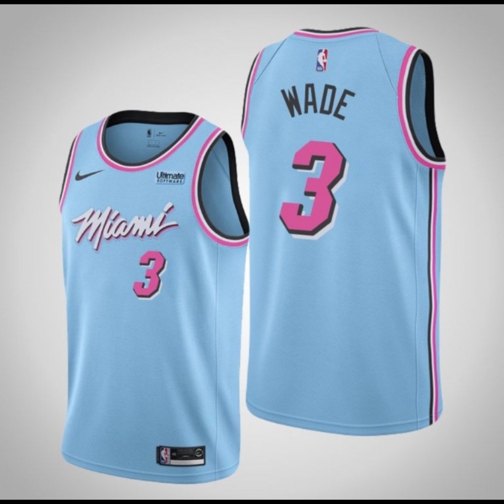 Nike Wade Miami Heat Jersey - Vice Colors